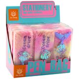 Plišana pernica sa šljokicama od repa sirene ružičasto ljubičasta | shoptok.hr