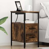  Noćni ormar s ladicama 2 pcs Dimljeni hrast 30 x 48 x 61 cm | shoptok.hr