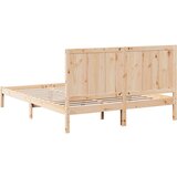 vidaXL Daljši posteljni okvir brez vzmetnice 140x220 cm trden les | Shoptok.si