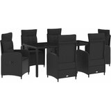 vidaXL Zunanja jedilnica 7 pcs PE ratan in prašno premazano jeklo, (5000272586) | Shoptok.si