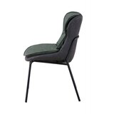 Kayoom STOL, tekstil zelena, temno siva | Shoptok.si
