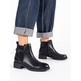 Shelvt Women's black low-heeled Chelsea boots Cijene