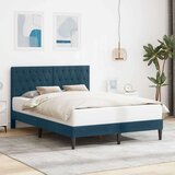  Okvir za krevet s uzglavljem Plava 140 x 200 cm Baršun - Plava 140 x 200 cm | shoptok.hr