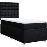 Box spring krevet s madracem crni 80 x 200 cm od tkanine | shoptok.hr