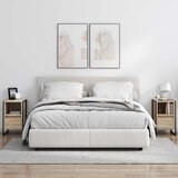 vidaXL Noćni ormarić 2 pcs Sonoma 39,5 x 30 x 50 cm Konstruirano drvo | shoptok.hr