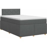  Boxspring krevet s madracem Tamnosiva 120 x 190 cm Tkanina | shoptok.hr