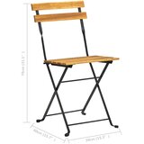 7-dijelni sklopivi vrtni blagovaonski set od bagremovog drva | shoptok.hr