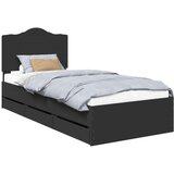  Okvir za krevet Crna 90 x 200 cm Inženjersko Drvo - Crna 90 x 200 cm | shoptok.hr