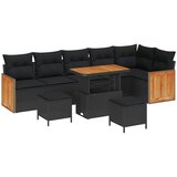  Sjedeća garnitura za vrt 9 kom. 9-Broj sjedala Crna 90 x 55 x 71 cm | Shoptok.si