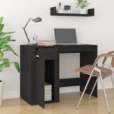  Radni stol crni 100 x 49 x 75 cm od konstruiranog drva | Eponuda.ba