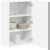 vidaXL Stenska kuhinjska omarica Črna 50 x 31 x 80 cm Konstruiran les | Shoptok.si