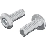Vijak za zaklep glave 2 pcs srebrna M6 x 15 mm Jeklo, (5000163927)