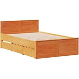  Okvir kreveta bez madraca s uzglavljem 135x190 cm od borovine | shoptok.hr
