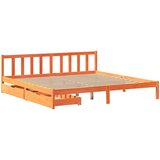 vidaXL Posteljni okvir s predali voščeno rjav 200x200 cm borovina, (21304135) Cene