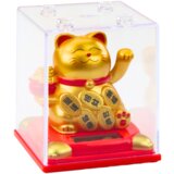  Chinese Lucky Cat In Display Case Solar Figurine Ornament | shoptok.hr