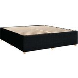 vidaXL Box spring postelja z vzmetnico črn 200x200 cm blago | Shoptok.si