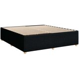 vidaXL Krevet s oprugama i madracem crni 200x200 cm od tkanine | shoptok.hr