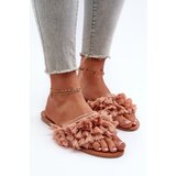 Boto Flat Women's Slippers with Tassels Dirty Pink Rialle | Shoptok.si