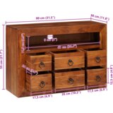 vidaXL Buffeti i komode Smeđa 80 x 30 x 55 cm | shoptok.hr