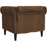  Fotelja Chesterfield smeđa od tkanine | Eponuda.com