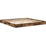  Polica postelja Dimljeni hrast 180 x 200 cm Konstruiran les, (5000126281) | Shoptok.si