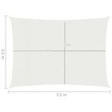  Jedro za zaštitu od sunca 160 g/m² bijelo 2 5 x 3 5 m HDPE | shoptok.hr