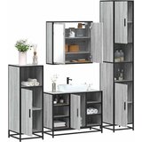Maison Chic Kopalniško pohištvo - Kopalniški sestavi 4 kosi siva sonoma inženirski les, (21787140) | Shoptok.si