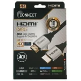 HDMI Kabl, Aluminijumsko kućište, 24K20, 3m, Crni