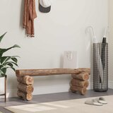  Klupa Prirodna 110 x 30 x 34 cm Čvrsto teak drvo | shoptok.hr