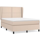 vidaXL Box spring postelja z vzmetnico kapučino 140x190cm umetno usnje, (20893062) Cene