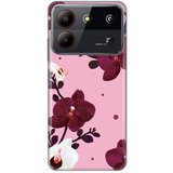  Maska za ZTE Blade A54 Pink Orchid Silikonska Print Skin Cene