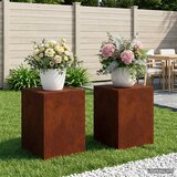  Stalak za biljke 2 pcs Rđa 30 x 30 x 40 cm Otporni čelik | shoptok.hr
