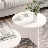  Kava Stol 2 pcs Bijelo Čvrsto borovo drvo | shoptok.hr