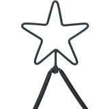 Metalna božićna jelka s stalakom Crna 125 cm Čelik | shoptok.hr