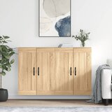 vidaXL Zidni ormarići 2 kom boja hrasta sonome od konstruiranog drva | shoptok.hr