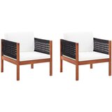 The Living Store Vrtni stoli 2 kosa trden akacijev les - Vrtni Stol, (21480285) | Shoptok.si