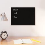 vidaXL Zidna magnetna ploča crna 40 x 30 cm od kaljenog stakla | shoptok.hr