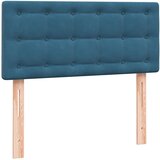 Box spring postelja z vzmetnico temno modra 80x220 cm žamet, (21791636) | Shoptok.si