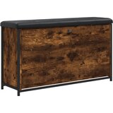 Maison Chic Klop za čevlje - Sedež za čevlje s preklopnim predalom dimljen hrast 102x32x56 cm, (21778077) | Shoptok.si