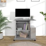 vidaXL Stol za računalo boja hrasta 80 x 50 x 75 cm konstruirano drvo Cijene