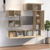  6-dijelni set TV ormarića boja hrasta sonome konstruirano drvo | shoptok.hr