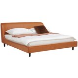 Livetastic oblazinjena postelja 181 cm x 201 cm , les, kovina, usnje rjava | Shoptok.si