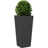  Vrtne sadilice 2 kom crne 35 x 35 x 75 cm čelične | Eponuda.com
