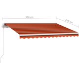  Samostojeća tenda na ručno uvlačenje 300x250cm narančasto-smeđa | shoptok.hr