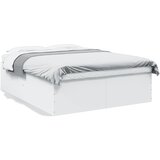 Maison Chic Posteljni okvir - Dvoposteljna postelja - Zakonska postelja bel 160x200 cm inženirski les-J2952, (21774062) | Shoptok.si