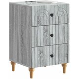  Noćni ormar Siva sonoma 43x 41 x 66,5 cm Konstruirano drvo | shoptok.hr