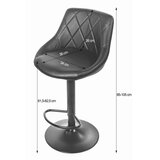 KAST barska stolica - crna eko koža / crna baza | shoptok.hr