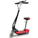 vidaXL Električni skuter sa sjedalom 120 W crveni