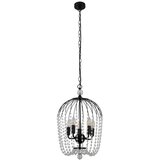 XXXL Searchlight 30216-5BK - Luster na lancu SHOWER 5xE14/60W/230V crna Cene