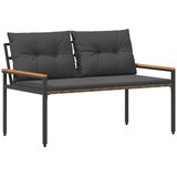  Vanjska klupa 2 -Seater 116 x 67,5 x 72 cm poliratan Tamnosiva | Eponuda.com